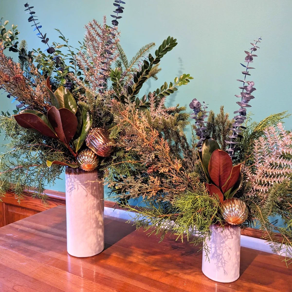 Artful fresh floral arrangement